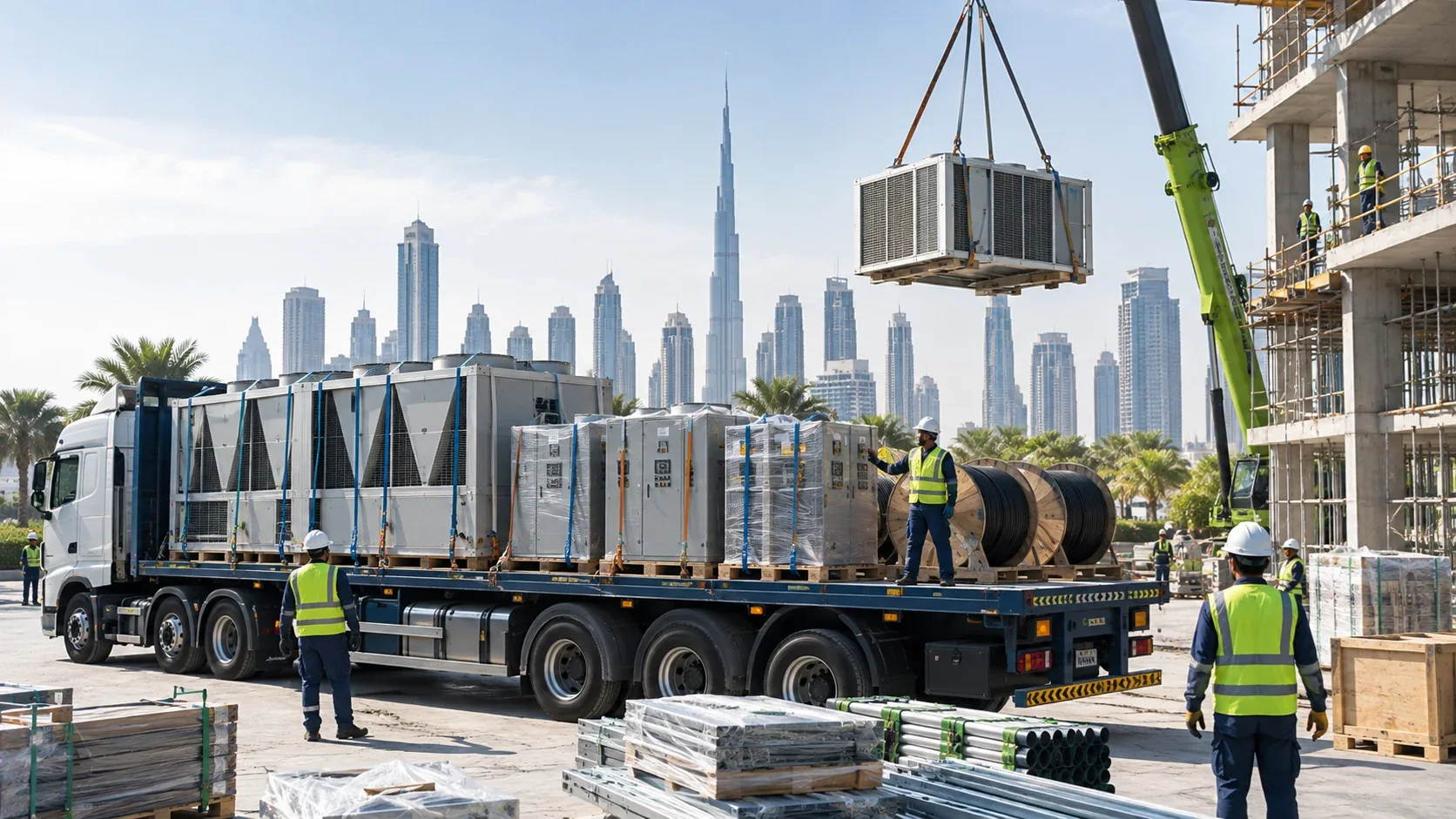 Construction & MEP logistics solutions in the UAE