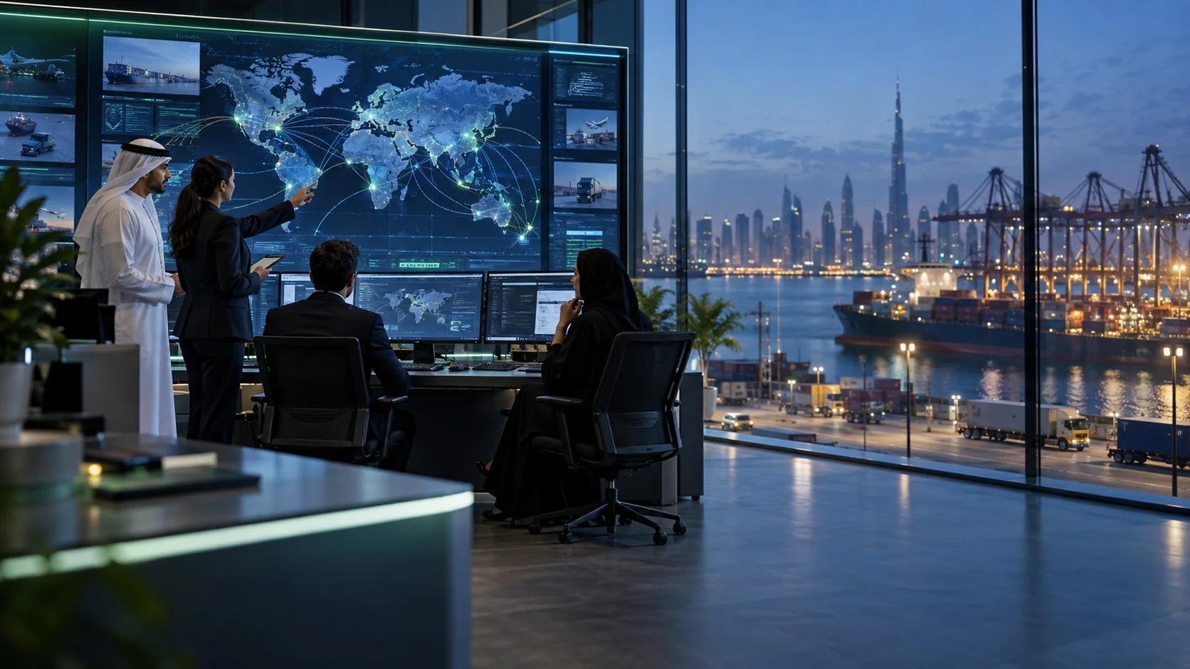 Digital logistics operations and global shipment visibility from Dubai