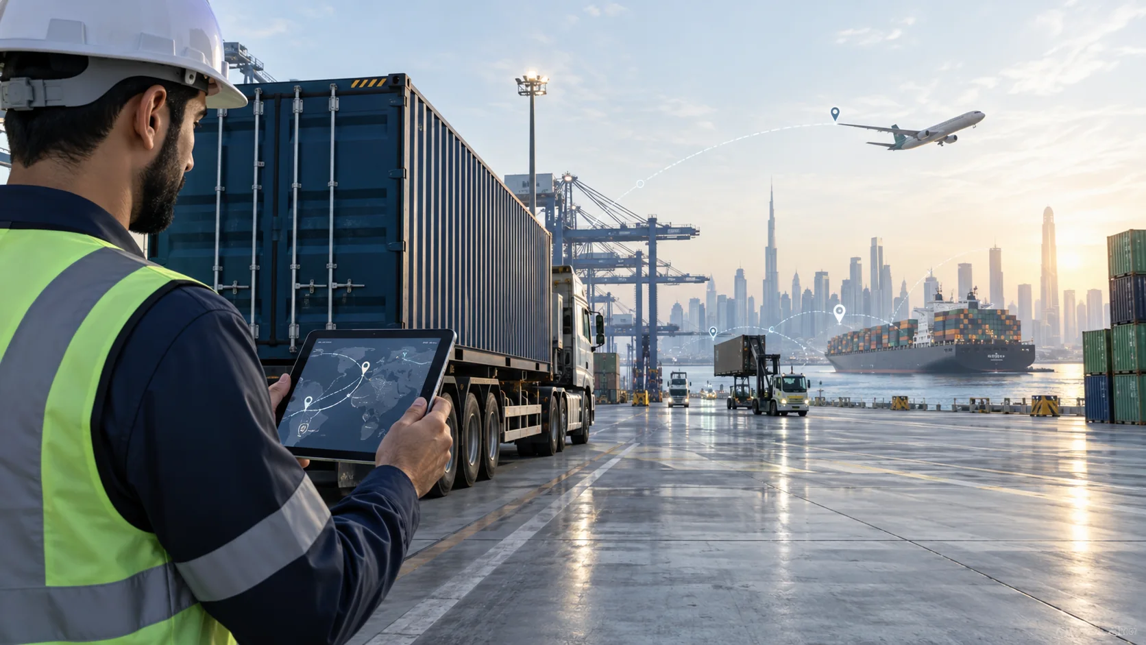 Technology-enabled shipment tracking across air, sea and road freight